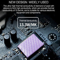Coussinets thermiques réutilisables en silicone SSD GPU LED IC Chipset Refroidissement pour une isolation thermique efficace du processeur