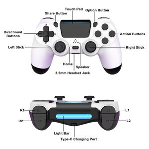 Kit de Reemplazo Completo para Control de PS4, Listo para Enviar, Kit de Carcasa Rígida para Joystick de P4, Kit de Panel Frontal - Product Image 2