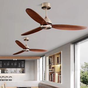 Lưỡi gỗ nhà điều khiển từ xa DC nam châm vĩnh cửu dây đồng DC động cơ động cơ rắn gỗ Quạt trần - Product Image 5