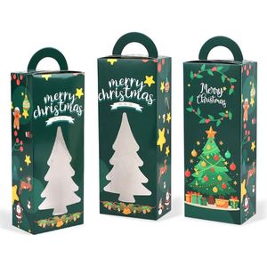 Custom <b>Christmas</b> <b>Gift</b> <b>Box</b> Folding Paper Gable <b>Box</b> With Handle For Candy Apple Packaging Vietnam Manufacturer Wholesale OEM - Product Image 5