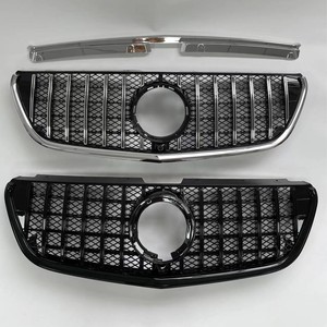 Grille noire et argentée style GT pour Mercedes-Benz Vito, pare-chocs avant en maille pour modèles de fourgonnettes - Product Image 2