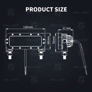 Luz LED Rectangular para Coche de 18W, Personalizable, Reforzada, a Prueba de Explosiones, IP68, CE, Gran Venta, Zona Azul - Product Image 6