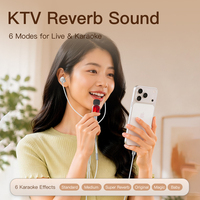 Headset karaoke berkabel 2in1 Sing Live & mikrofon lavalier magnetik