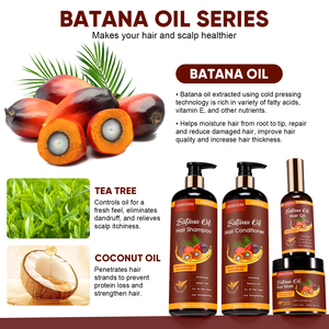 Set di Shampoo e Balsamo Biologico per la Crescita dei Capelli con Olio di Batana Grezzo, Trattamento Riparatore per la Cura dei Capelli a Marchio Privato - Product Image 2