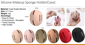 Custom Logo Silicone Makeup Sponge Holder Protective <b>Storage</b> <b>Box</b> Silicone <b>Make</b> <b>up</b> Holder for Travel Reuse Easy to Carry - Product Image 6