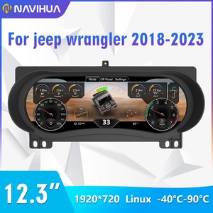 Navihua Virtual Cockpit Digital Cluster LCD <b>Speedometer</b> Dashboard Display Panel <b>for</b> Jeep Wrangler JL 2011-2017 2018-2023 - Product Image 2