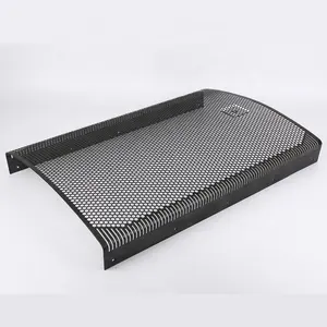 Oem Factory Black Mesh Accessories Metal Speaker Grille Covers Perforated Metal Cabinets Metal Mesh For Speaker Grille