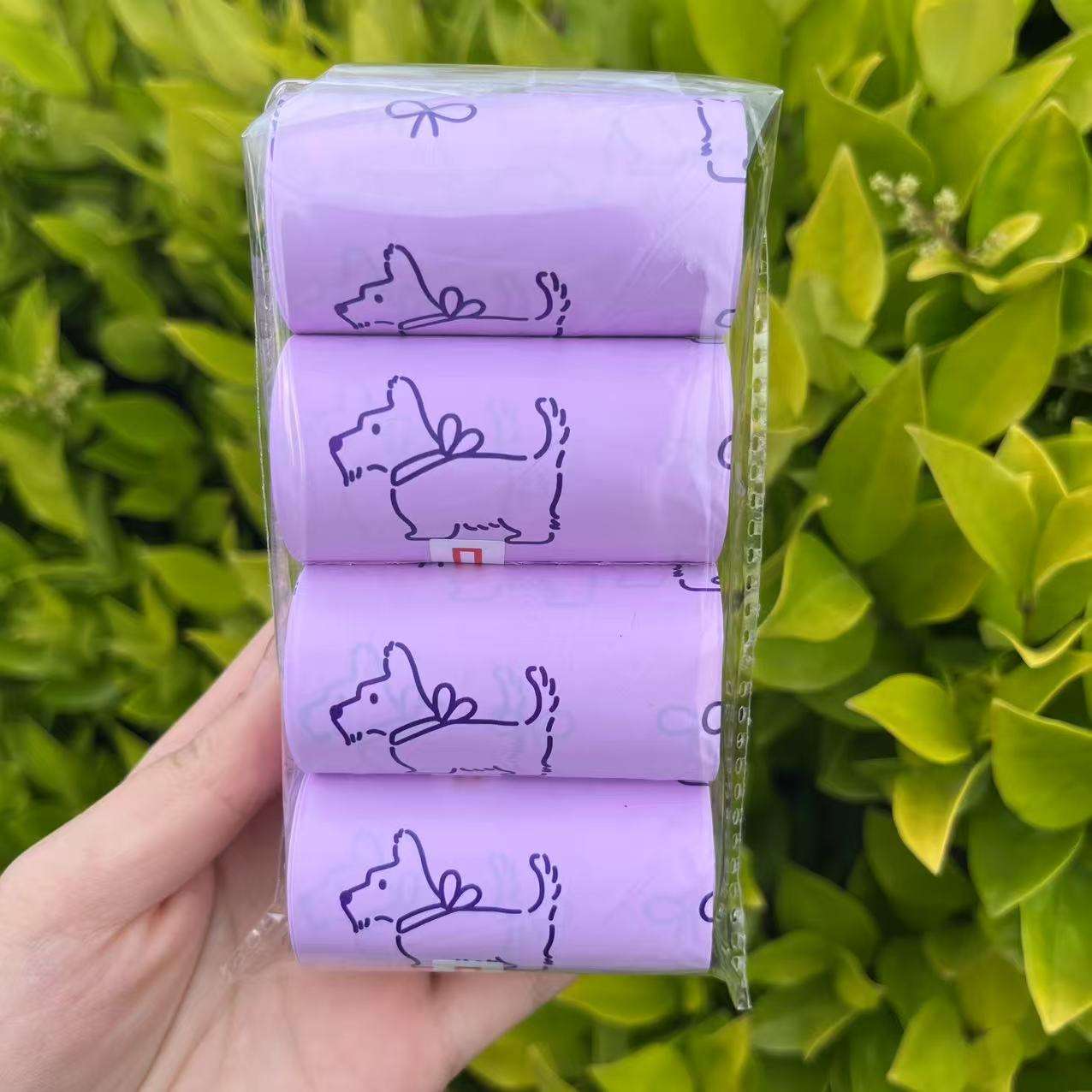 กลิ่นดอกไม้ 4 ม้วน 0.015มม