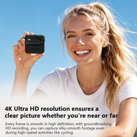 Caméra d'action portable 4K avec écran rabattable pour vlog de voyage, cyclisme et création de vidéos de style de vie
