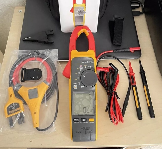 Original New 378 FC Non-Contact Voltage True-RMS Clamp Meter with IFlex and Power Quality Indicator