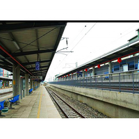 Structure en acier préfabriquée sur mesure à longue portée pour gare ferroviaire, bâtiment à ossature de toit à grande portée