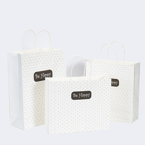 Bolsas de Papel Kraft Blancas con Fondo Plano Diagonal, Personalizadas con Logotipo, para Regalos, Venta al Por Mayor - Product Image 6
