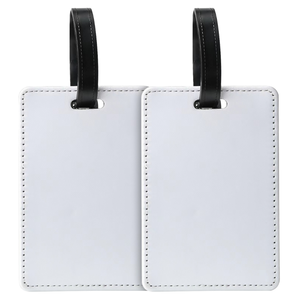 Wholesale Luxury Custom PU Leather Luggage Tags with Animal Prints Waterproof <b>Strap</b> Bulk Personalized Logo - Product Image 1