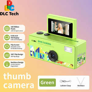 DLC LK030 Mini caméra numérique à poignée, design mode, texture <span class=keywords><strong>film</strong></span> vintage, avec écran rotatif et inclinable, pour vlog et selfies - Product Image 1