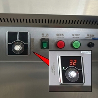 Qualité garantie, friteuse électrique commerciale OURUITE en acier inoxydable, 12KW, 380V, technologie de mélange huile-eau, 50L, modèle CE