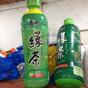 Green Tea Bottle <b>Inflatable</b> Model 2M Oxford Fabric Camping Advertising Display Waterproof Durable Food Theme - Product Image 3
