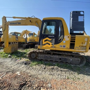 เกือบใหม่เอี่ยม ใช้งานน้อย รถขุดไฮดรอลิกแบบตีนตะขาบ Komatsu PC120 มือสอง น้ำหนัก 12 ตัน สำหรับงานก่อสร้าง - Product Image 1