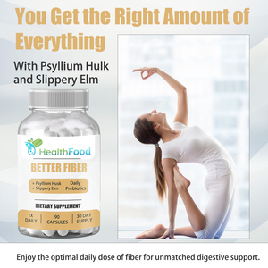 High Absorption Better Fiber Capsules Psyllium Husk Powder Capsules Regulate Bowel Movement 30 Day Supply Fiber <b>Supplement</b> - Product Image 3