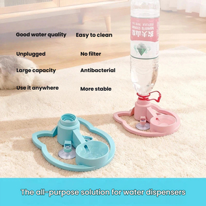 Bebedero Portátil para Gatos, Dispensador Automático <span class=keywords><strong>de</strong></span> <span class=keywords><strong>Agua</strong></span> para Mascotas, Sin Filtro, Sin Enchufe, Recipiente <span class=keywords><strong>de</strong></span> Flujo Automático - Product Image 2