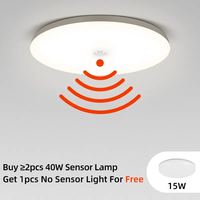 Plafonniers LED Intelligents à Détecteur de Mouvement 12W 18W, Lumières LED Industrielles 220V, Éclairage LED Moderne à Capteur PIR Intelligent