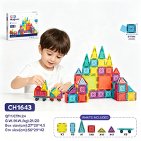 Ensemble de blocs de construction magnétiques éducatifs STEM DIY 2026, tuiles magnétiques de 3,75 cm et 7,5 cm, jouets de construction créatifs pour enfants