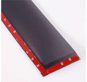 LUMA Juego de 4 deflectores de ventana color negro ahumado, visera protectora contra la lluvia para camionetas 2016-2023, accesorios de embellecedores exteriores - Product Image 6