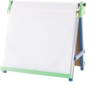 Chevalet en bois pour enfants avec tableau noir et tableau à craie, planche à dessin de 10 pouces, ensemble de jouets éducatifs pour le dessin