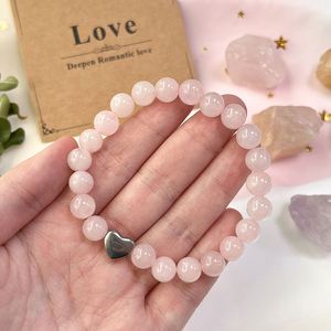 สร้อยข้อมือหินธรรมชาติ ลูกปัดแก้วหลากสี ความสุขและความรื่นรมย์ สไตล์ไวรัลโซเชียลมีเดียสุดพิเศษ งานแฮนด์เมด ปรับแต่งได้ - Product Image 5