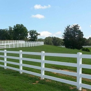 Профессиональные виниловые панели для конной арены, <span class=keywords><strong>3</strong></span> рельса, наружная ферма, надежное ограждение, быстросъемная конструкция, ограждение из ПВХ - Product Image 5