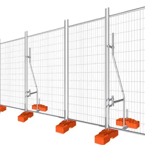 高质量2.0米高度热镀锌临时围栏/便携式可移动围栏