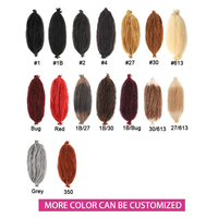 Extensions de cheveux tressés au crochet Afro Spring Twist de 16, 24, 30, 36 pouces, qualité supérieure, prix abordable, ombré, vente en gros, Chine