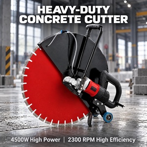 Machine à rainurer et à découper le béton électrique sans balais professionnelle, haute performance, 2300 tr/min, 4500 W - Product Image 2