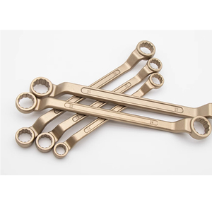 Clé à anneau plate double embout TUOKAEX 7-9, anti-étincelle, en aluminium-bronze - Product Image 4