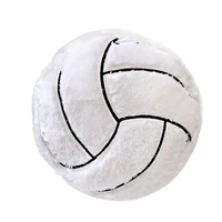 Jouets en peluche personnalisés en forme de ballon de sport, coussins, oreillers de voyage - Volleyball, baseball, basketball, coton PP, techniques lavées