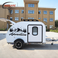 Wecare petite remorque de voyage caravane australienne standard mini offroad larme remorque camping-car à vendre