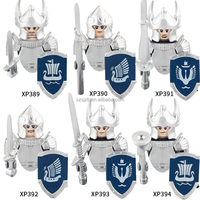 Hot X0315 Medieval Knight Warcraft Elven Guard Warrior Archer Building Block Mini figuras de acción Set juguetes educativos para niños
