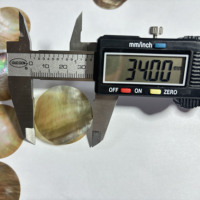 Accessoire personnalisable en nacre noire de Tahiti 34*0,2MM pour cadrans de montres, outils et pièces de montres-bracelets
