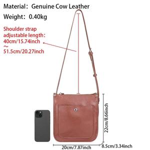 Bolsos cruzados pequeños AdoBag, bolso para teléfono móvil de cuero genuino, monedero de hombro de lujo 1644 - Product Image 5