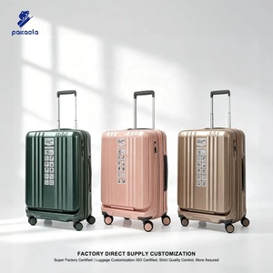 Valise de voyage d'affaires multifonctionnelle à coque rigide, ouverture frontale, légère et durable, 24 pouces, avec roues pivotantes et serrure TSA – Offre Spéciale - Product Image 1
