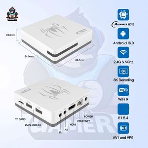 Boîtier <span class=keywords><strong>TV</strong></span> <span class=keywords><strong>Android</strong></span> Tk Explosions G7 Dual System 4K HD avec télécommande vocale sans fil double manette 2 Go 64 Go - Product Image 2