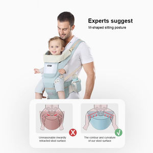 Porte-Bébés en Gros avec Siège de Hanche 9-en-1, Porte-Bébé Dorsal en Coton pour Enfant, Écharpe de <span class=keywords><strong>Portage</strong></span> pour Nouveau-Nné - Product Image 2