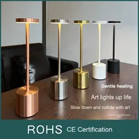Lámpara de Mesa LED Moderna Recargable, Estilo Retro, para Comedor, Ambiente de Restaurante, Puesto al Aire Libre, Uso Doméstico