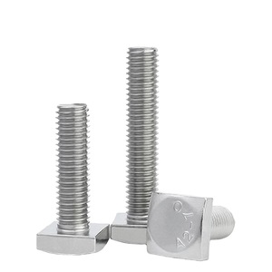 Fábrica Bibo Yaente, Pernos de Cabeza Cuadrada de Acero Inoxidable 304 Gb35, Pernos de Ranura en T M4-m12, Varilla Roscada de Cabeza Cuadrada de Acero Inoxidable 304 - Product Image 4