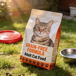 Özel Baskılı Folyo Poşet 5 8 10 kg 15Kg 20Kg Plastik Kilitli Poşet 8 Tarafı Yapıştırmalı Poşetler Kedi Köpek Maması Mylar Ambalaj Poşeti - Product Image 2