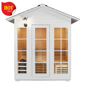 Lusso moderno in legno e metallo per Sauna elettrica Pre-Fab bagno di vapore in legno massello <span class=keywords><strong>stufa</strong></span> <span class=keywords><strong>a</strong></span> <span class=keywords><strong>legna</strong></span> per ville applicazione - Product Image 2