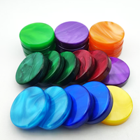 Sortie personnalisée Marbré Gradient Coloré 30mm Acrylique Adulte Jeux de Société Backgammon Checker Chips Pièces d'échecs Jetons S'il vous plaît