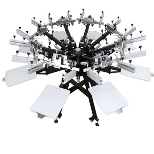 Máquina de Serigrafía de 8 Colores y 8 Estaciones para Impresión de Telas y <span class=keywords><strong>Ropa</strong></span>, Venta de Fábrica, Buena Calidad - Product Image 1