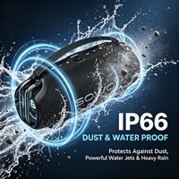 Enceinte portable étanche 30W RMS pour extérieur, avec lumière RGB, lanterne de camping, charge rapide LE Auracast
