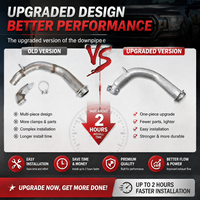 Pipa Downpipe Diesel Ford 6.7L Powerstroke 4 Inci 2020-2025 F250 F350, Upgrade Knalpot