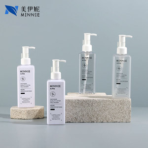 Minnie Square 250ml Transparent <b>Plastic</b> Bottle Pump Dispenser For Shampoo Body Wash Lotion Cosmetic <b>Packaging</b> - Product Image 3